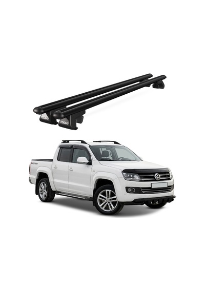 Venüs Volkswagen Amarok 2010-2016 Uyumlu Siyah Ara Atkı Port Bagaj Tavan Barı