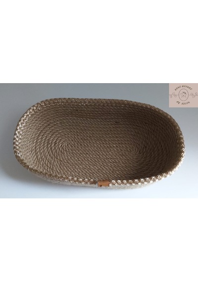 Oval Hasır Sepet - 22x15x5cm