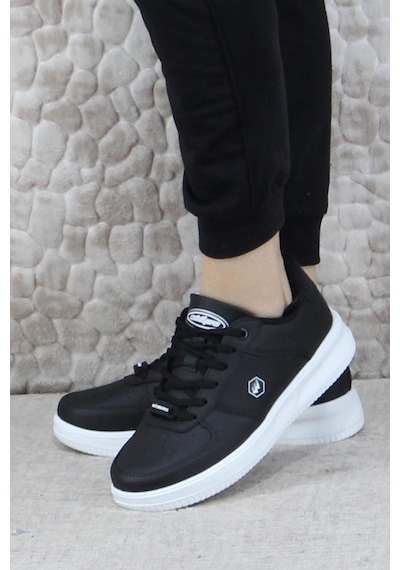 Fort Wks 2542 Hafif Rahat Sneaker Unisex Spor Ayakkabı Siyah-beyaz Siyah - Beyaz