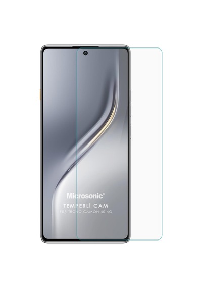 Microsonic Tecno Camon 40 4g Tempered Glass Cam Ekran Koruyucu