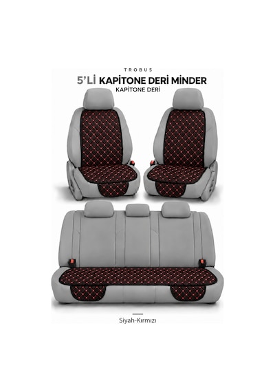 Volkswagen Taigo 2022+ Suni Deri Kapitone Minder 5 Parça 68229205