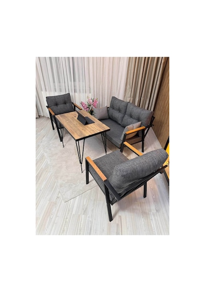 Houseart Balkon ,bahçe , Teras , Cafe ,salon , Metal Kanepe , Metal Kanepe Koltuk ,oturma Takımı 2-1-1 Masalı Takım Gri Houseart Balkon ,bahçe , Teras , Cafe ,salon , Metal Kanepe , Metal Kanepe Koltuk ,oturma Takımı 2-1-1 Masalı Takım Gri
