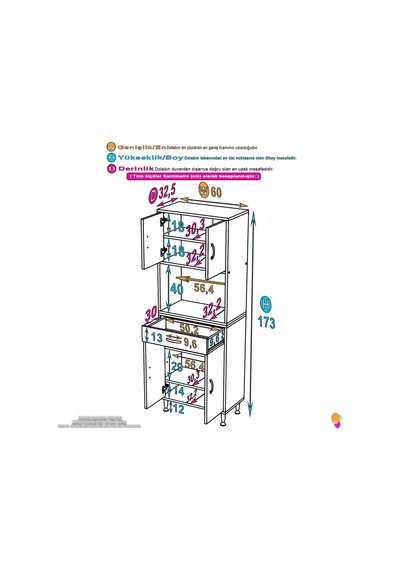 Eliusta Artex 60 Cm Yüksek Organizasyonlu Boy Dolabı 60x173x32,5 Cm Beyaz Banyo/mutfak Dolabı Beyaz Eliusta Artex 60 Cm Yüksek Organizasyonlu Boy Dolabı 60x173x32,5 Cm Beyaz Banyo/mutfak Dolabı Beyaz