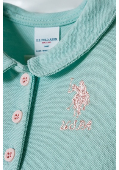U.s. Polo Assn. Kız Bebek Yeşil Şort Takım 5274-50153 Yeşil