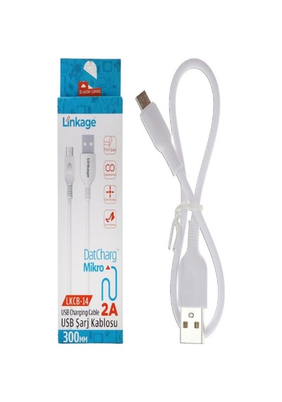 Lkcb-14 Mikro 2 Amper 30cm Kablo Şarj Kablosu