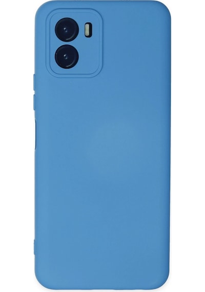 Cosmotex Newface Vivo Y15s Kılıf Nano İçi Kadife Silikon - Mavi