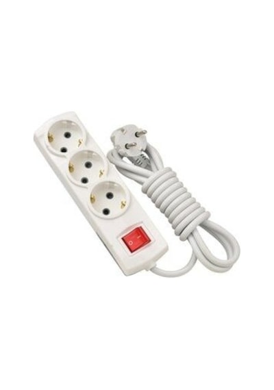 10 Metre 3lü Anahtarlı Uzatma Kablosu 3x1.5 Mm Ttr Topraklı Seyyar Kablo 1