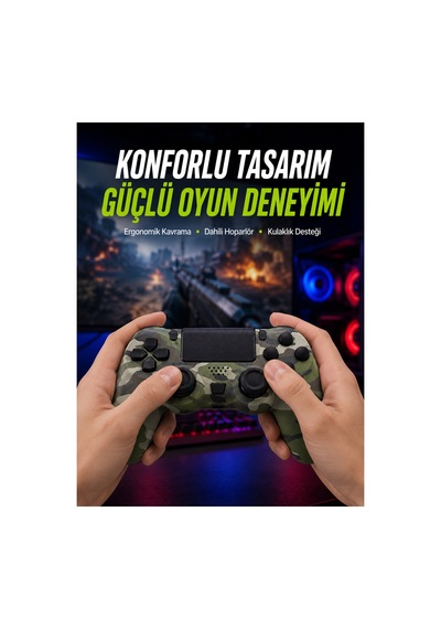 Dahili Hoparlör Ve Kulaklık Girişli Oyun Kolu Kişisel Ve Ortak Ses Deneyimi Renk