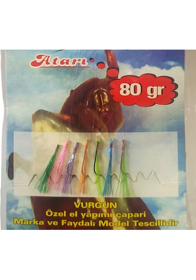VURGUN 80gr 7 İğneli Kısa Köstek Çılgın Hayalet Çapari