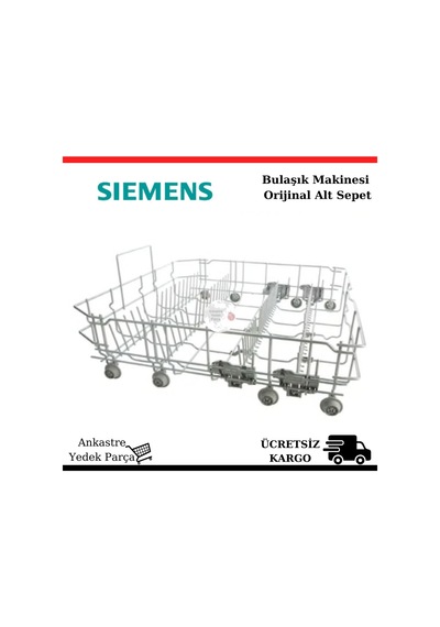 Siemens Uyumlu Bulaşık Makinesi Alt Sepet Tel Tabaklık Taşıyıcı - 461127373