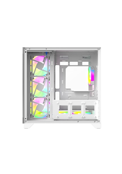 Strong Syrax 7x 120 Mm Fanlı Rgb Led Buton Kontrol Atx Akvaryum Beyaz Gaming Bilgisayar Kasası Powersız Strong Syrax 7x 120 Mm Fanlı Rgb Led Buton Kontrol Atx Akvaryum Beyaz Gaming Bilgisayar Kasası Powersız