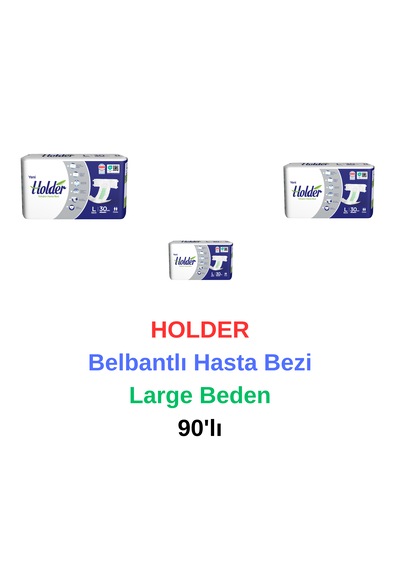 Holder - Belbantlı Hasta Bezi Large Beden 90'lı L