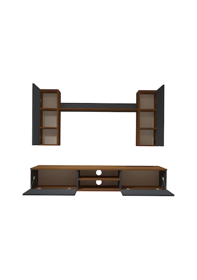 Decoraktiv Eko 5d Mdf Dvd Tv Ünitesi Tv Sehpası Ceviz - Antrasit