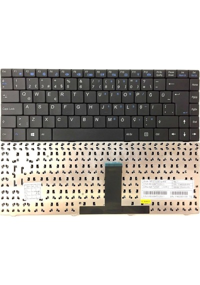 Clevo W830 Notebook Klavye Tuş Takımı (6-80-W84T0-251-1)