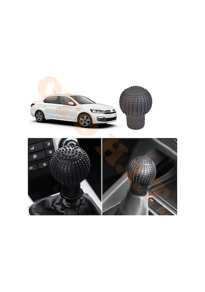 Citroen C Elyse Boş Paket Manuel Uyumlu Vites Kılıfı Masajlı Mat Siyah