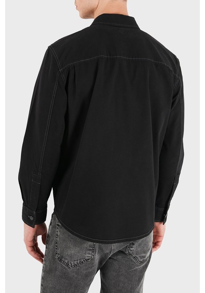 Calvin Klein Logolu Pamuklu Göğüs Cepli Gömlek Lv04rg407gub1 Erkek Gömlek Lv04rg407g Ub1 Siyah SİYAH Calvin Klein Logolu Pamuklu Göğüs Cepli Gömlek Lv04rg407gub1 Erkek Gömlek Lv04rg407g Ub1 Siyah SİYAH