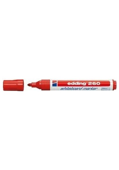 Edding 260 Tahta Kalemi 10'Lu Paket 260 Renk - Kırmızı