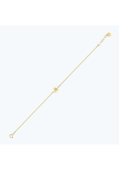Altınbaş Altın Taşlı Altıgen Bileklik Abl0176-y-25295 Çok Renkli