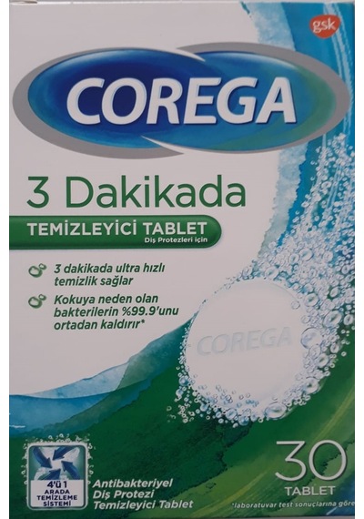 Diş Protezleri Için Temizleyici Tablet 30'lu 3 Adet Ekonomik Paket