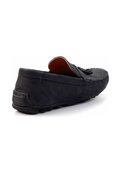 Bambi Lacivert Leather Erkek Loafer Ayakkabı E01733033701 Lacivert
