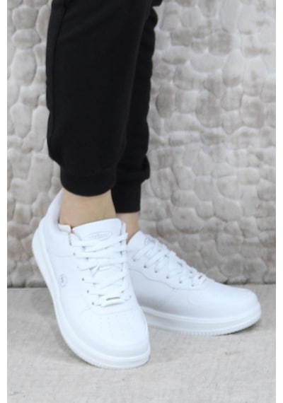 Fort Wks 2542 Hafif Rahat Sneaker Unisex Spor Ayakkabı Beyaz