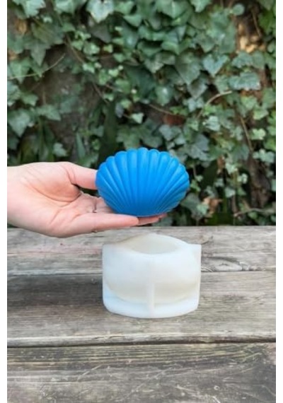 Büyük Deniz Kabuğu 3d Mum Kalıbı Silikon