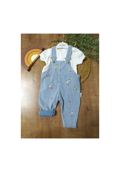 Baby Buu Çiçek Nakışlı Denim Kotlu Kız Bebek Salopet Takımı Bahçıvan Bayramlık 6-9 Ay,9-12ay,12-18ay,18-24ay Mavi Mavi Baby Buu Çiçek Nakışlı Denim Kotlu Kız Bebek Salopet Takımı Bahçıvan Bayramlık 6-9 Ay,9-12ay,12-18ay,18-24ay Mavi Mavi