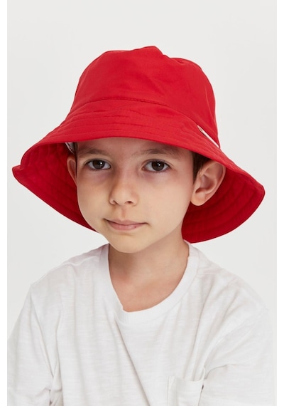Benitto Kids Erkek Çocuk Desenli Bucket Şapka 7006-kırmızı