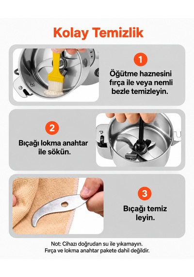 Besa 250 Gr Bitki Tarhana Ve Kahve Öğütücü Inox