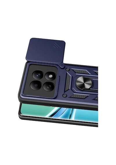 Mey İthalat Redmi Note 15 4g Pars Lens Yüzüklü Silikon - Lacivert