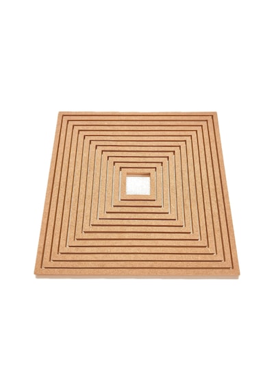 12'li Kare Ham Mdf, 8mm Kalınlık, 30 Cm Kasnak, Boyanabilir Vidasız Kasnak, Makrome Halkası