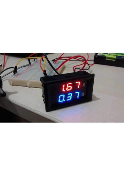 Dijital Voltmetre Dijital Ampermetre Dc 0-100V 10A Gerilim Akım