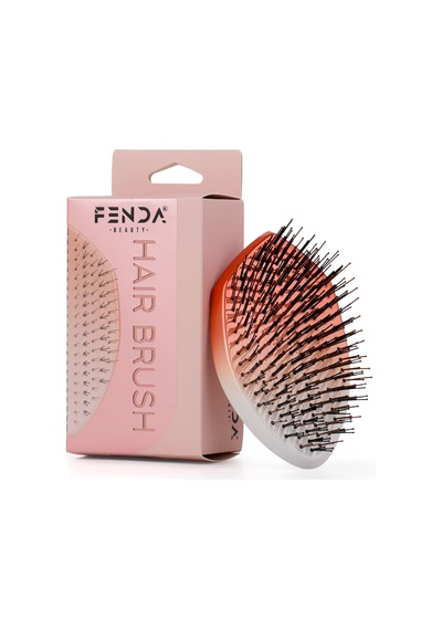 Fenda Profesyonel 4 Pinli Oval Turuncu Saç Fırçası Fndfpro00002or