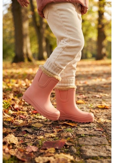Igor W10340 402 Pembe Rosa Verona Borrego İçi Kürklü Çocuk Yağmur Çizmesi