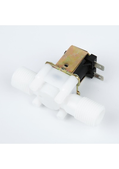 12V DC NC Plastik Su Solenoid Vana - 1/2"