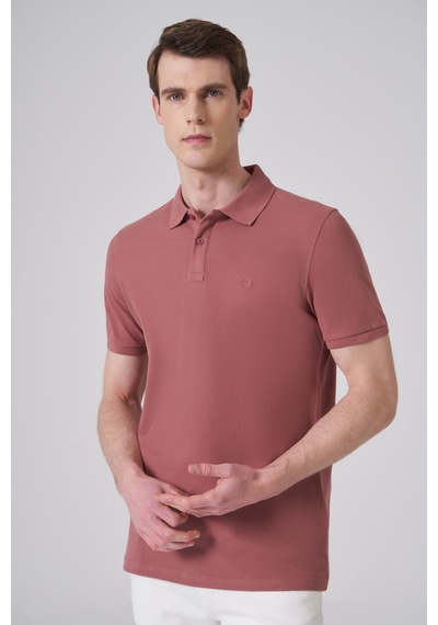 Morven Erkek Gül Basic Polo Yaka Dynamic Fit T-shirt 26yc018007154 Gül Gülkurusu