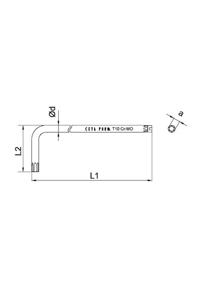 Ceta Form T10 L Uzun Torx Allen (Alyan) Anahtar