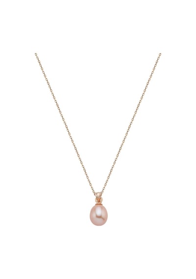 10,5 Mm Multicolor Damla Doğal İnci Kolye Rose