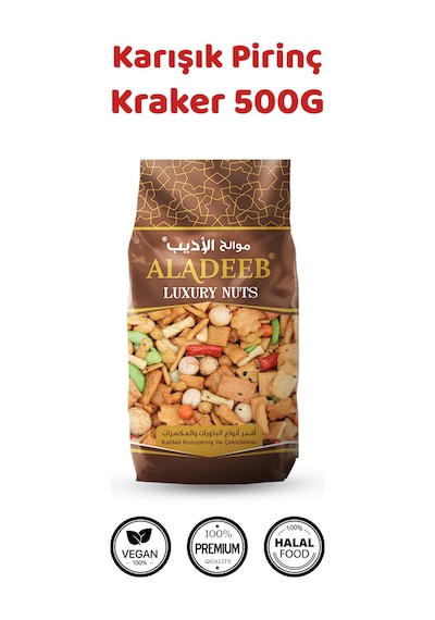 2 Li Set Karışık Pirinç Kraker 2 500 G Renkli Çıtır Atıştırmalık 500 G