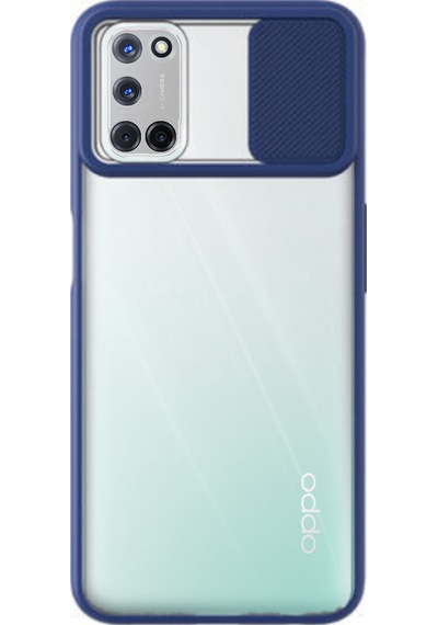 Oppo A72 ile Uyumlu Kapak Lensi Açılır Kapanır Kamera Korumalı Silikon Kılıf