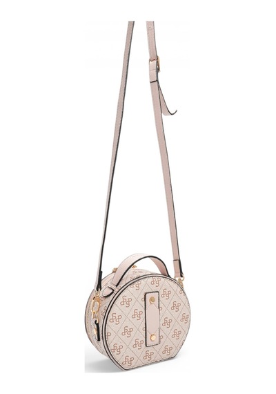 Silver & Polo Silver Polo Pembe - Pudra Monogram Kadın Çapraz Çanta Sp1163