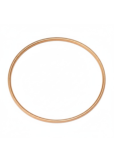 Ajda 925 Ayar Gümüş Bilezik Rose Kaplama Tırtık Rose Gold