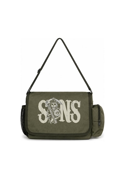 Sevbano Sons Of Anarchy Dizi Baskılı Unisex Okul, Spor, Ofis Çok Amaçlı P Haki