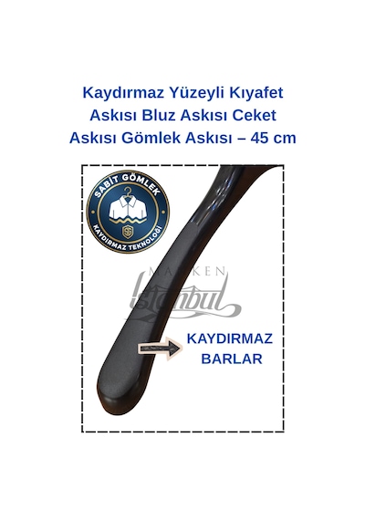 Elbise Askısı Kaydırmaz Abs Plastik Ceket Gömlek Bluz Kıyafet Askılığı Gardırop İçin 30 Adet Diğer