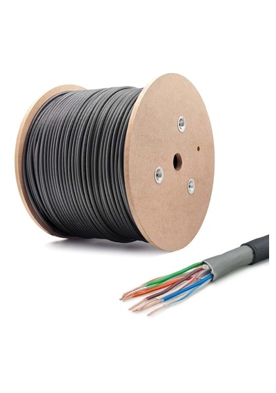 Combo Outdoor 305 Metre Cat6 Ftp Çift Katmanlı Dış Ortam Network