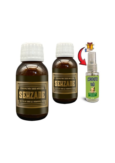 Şehzade Iksiri Şurubu 2 Adet Osmanlı Geleneğinden Bitki Extratlı Şurup 50 Ml + Çörek Otu Yağı