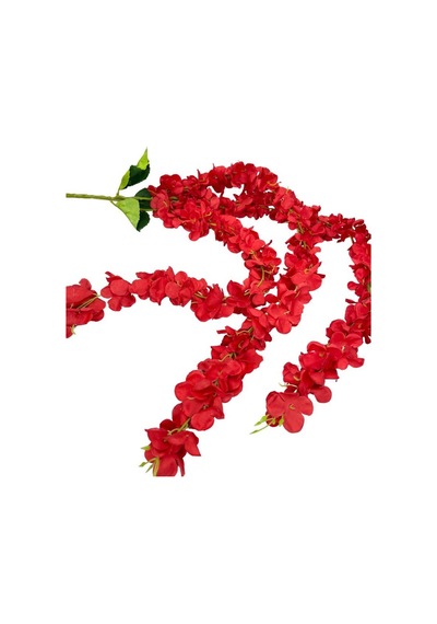 Yapay Çiçek Sarkan Ortanca Çiçeği 110cm KIRMIZI