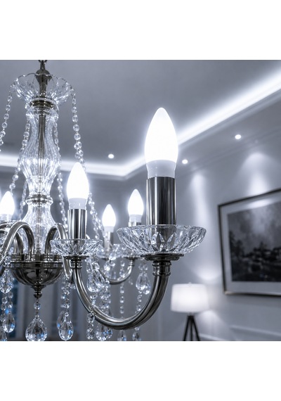 Cata Ct-4079 10 Lu Set Led Buji Ampul 7w E14 6400k Beyaz Işık 680 Lümen Enerji Tasarruflu Avize Ampulü