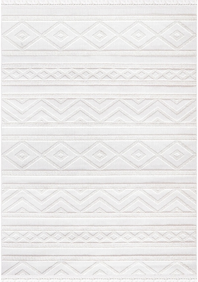 Ametist 4062 Krem Mikro Polyester İskandinav Tarzı Bukle Halı Krem