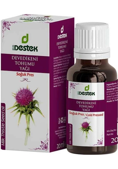 Devedikeni Tohumu Yağı 20 Ml Soğuk Sıkım - Doğal Silimarin Kaynağı 20 ML